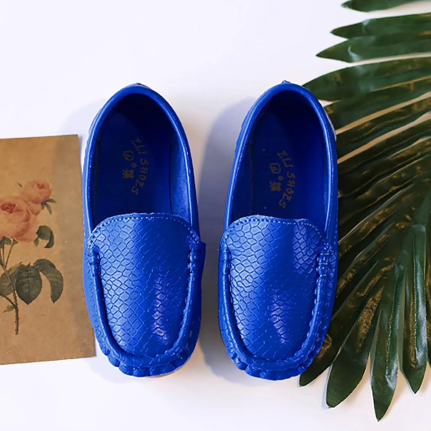 Loafers Leather Soft Sole Non Slip Sneaker for Childrens Boys Girls Kids Outdoor Indoor Sport Shoes Toddler Cozy Casual