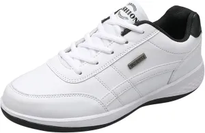 Men Wedge Heel Soft Sole Soft Sole Round Toe Breathable Running Shoes Fashion Men Running Plush Sneaker Slippers for Men (White, 10)