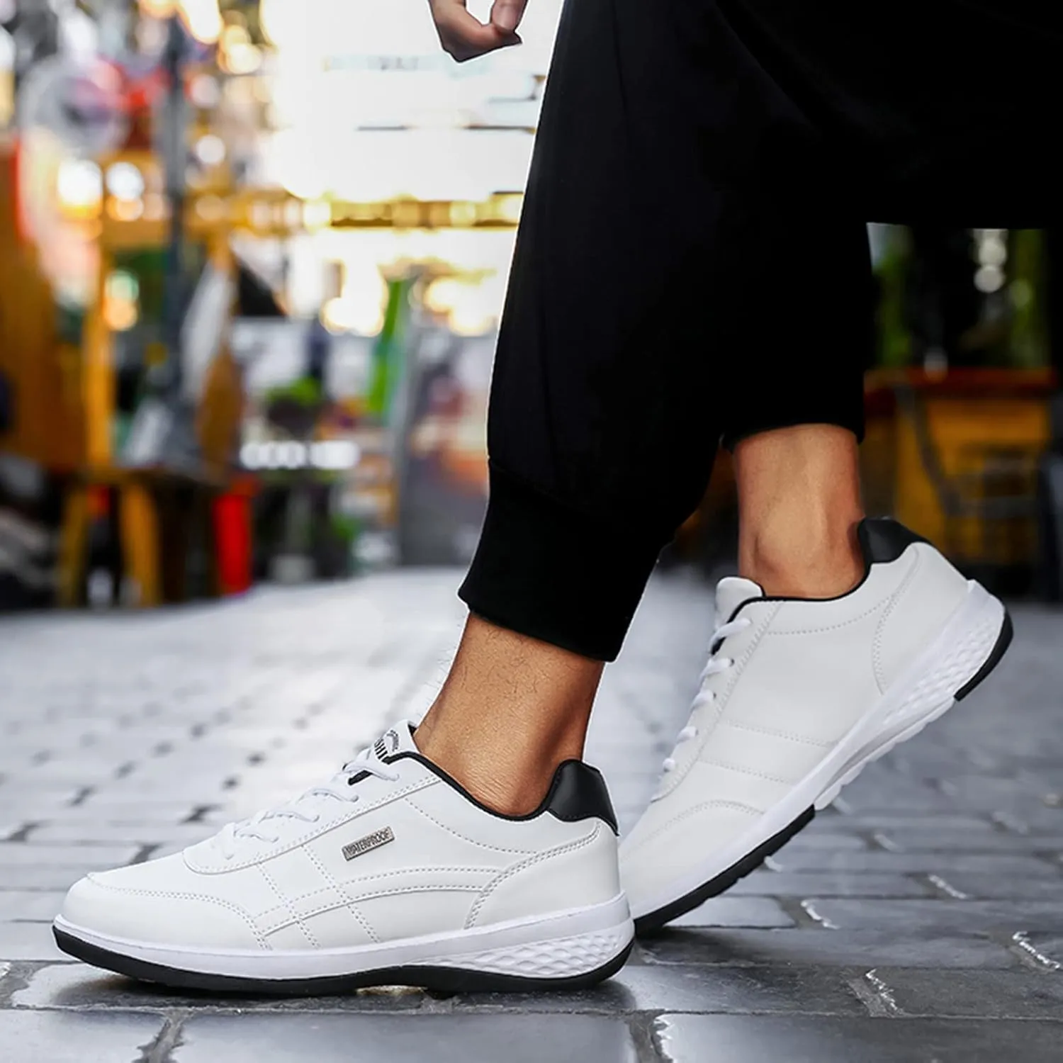Men Wedge Heel Soft Sole Soft Sole Round Toe Breathable Running Western Shoes Sneaker Sneaker Storage for Men Size 13