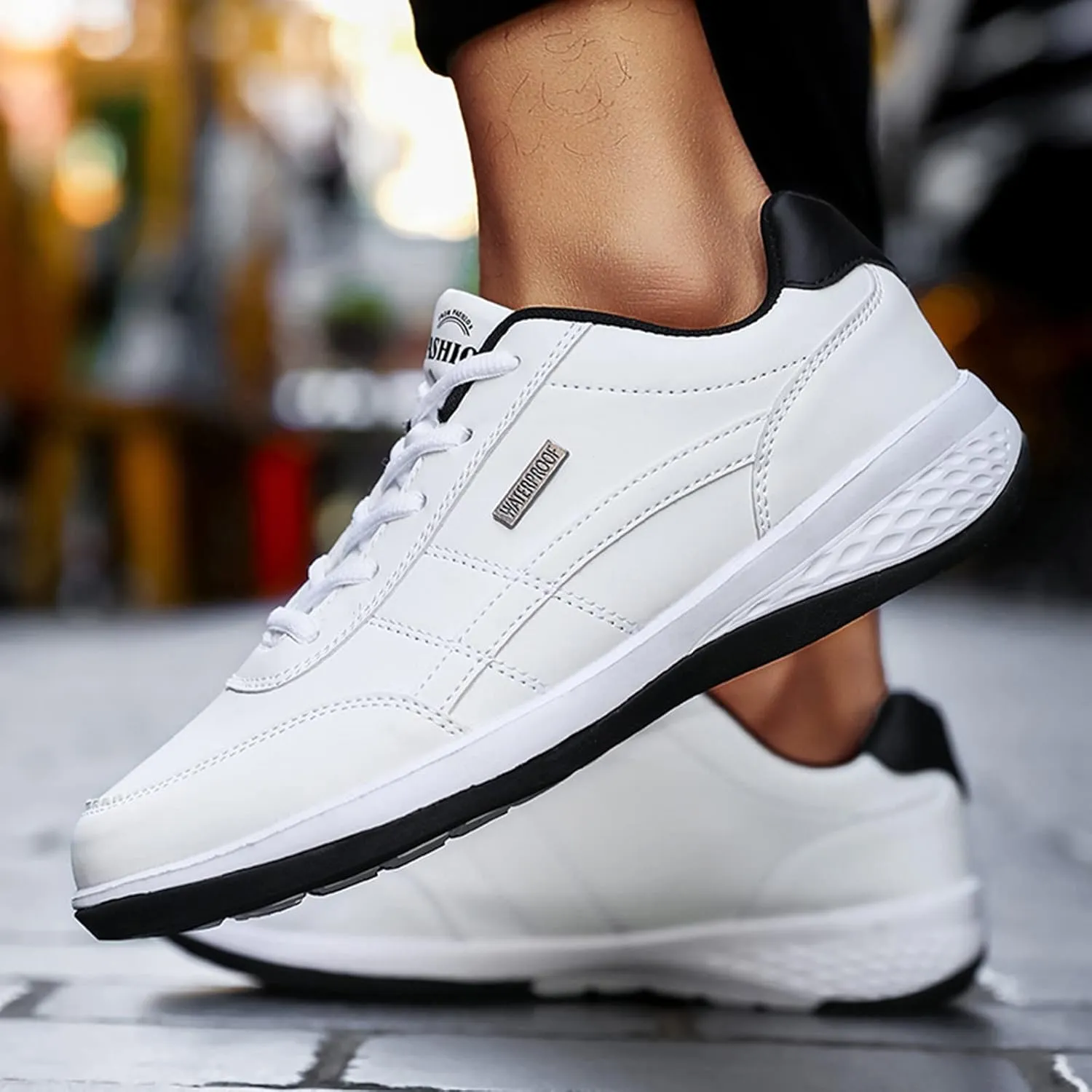 Men Wedge Heel Soft Sole Soft Sole Round Toe Breathable Running Western Shoes Sneaker Sneaker Storage for Men Size 13