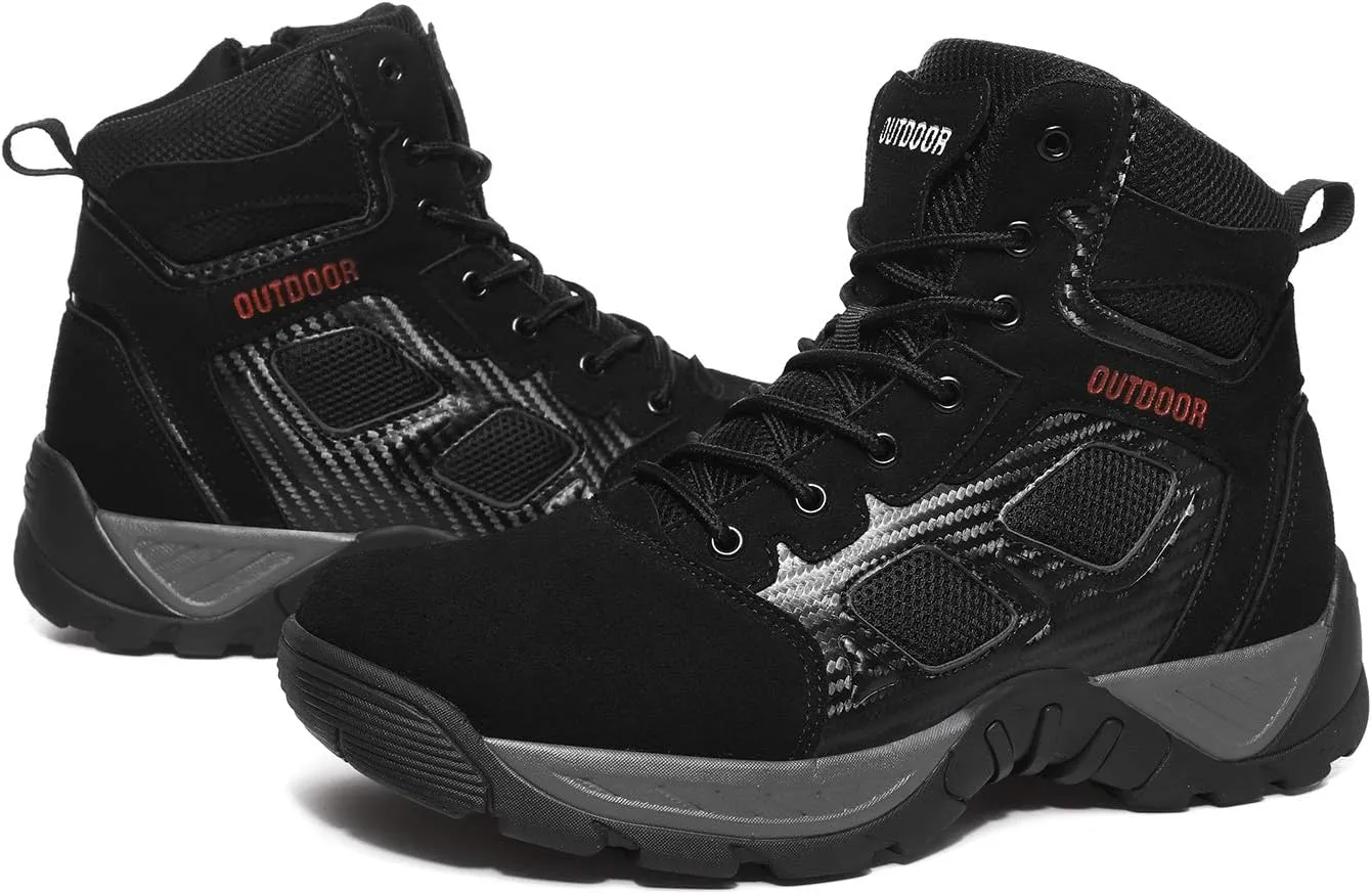 Men's Combat Boots Hiking Boots Outdoor Sports Lightweight High-Top Breathable Land Tactical Boots