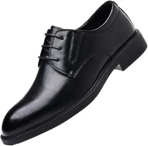 Men's Dress Shoes Comfortable Breathable Leather Upper Men's Lace-ups Rubber Soft Sole Shoes Stable Elegant Shoes for Men(7)