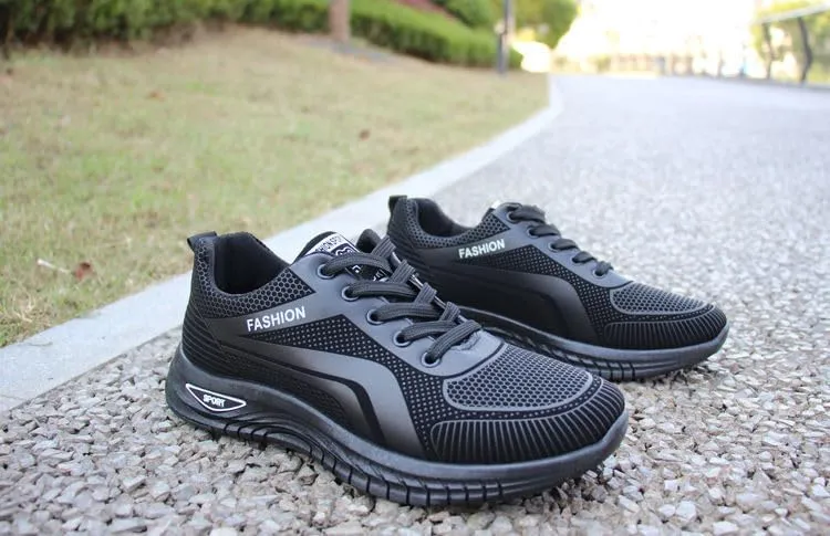 Men's Fashion Sneakers Breathable Mesh Running Shoes Non Slip Soft Sole Casual Athletic Walking Shoes