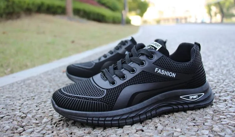Men's Fashion Sneakers Breathable Mesh Running Shoes Non Slip Soft Sole Casual Athletic Walking Shoes