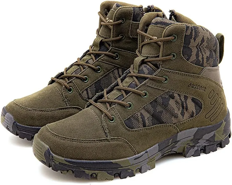 Men's Hiking Boots Outdoor Fashion Athletic Shoes Traveling Camping Training Waterproof High-Top Camouflage Boots