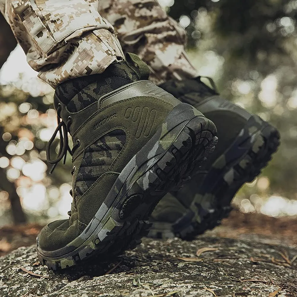Men's Hiking Boots Outdoor Fashion Athletic Shoes Traveling Camping Training Waterproof High-Top Camouflage Boots