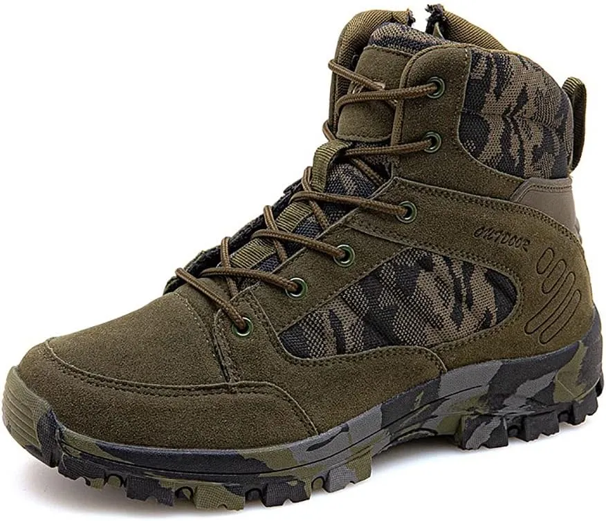 Men's Hiking Boots Outdoor Fashion Athletic Shoes Traveling Camping Training Waterproof High-Top Camouflage Boots