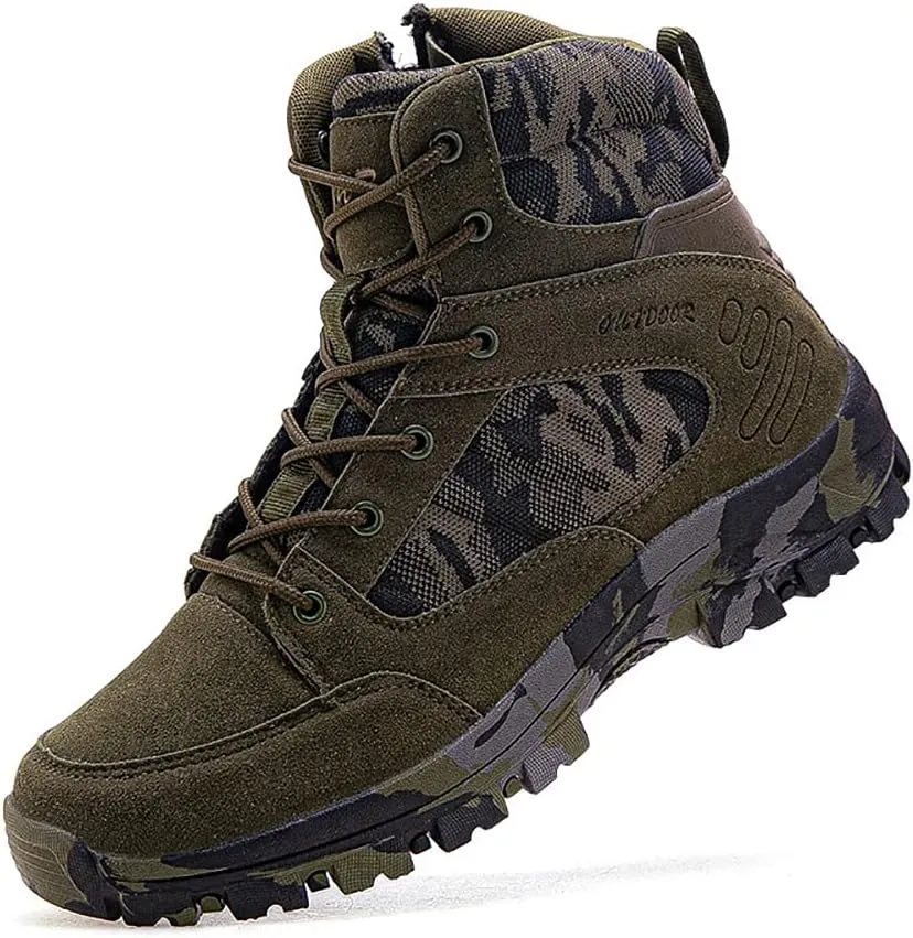 Men's Hiking Boots Outdoor Fashion Athletic Shoes Traveling Camping Training Waterproof High-Top Camouflage Boots