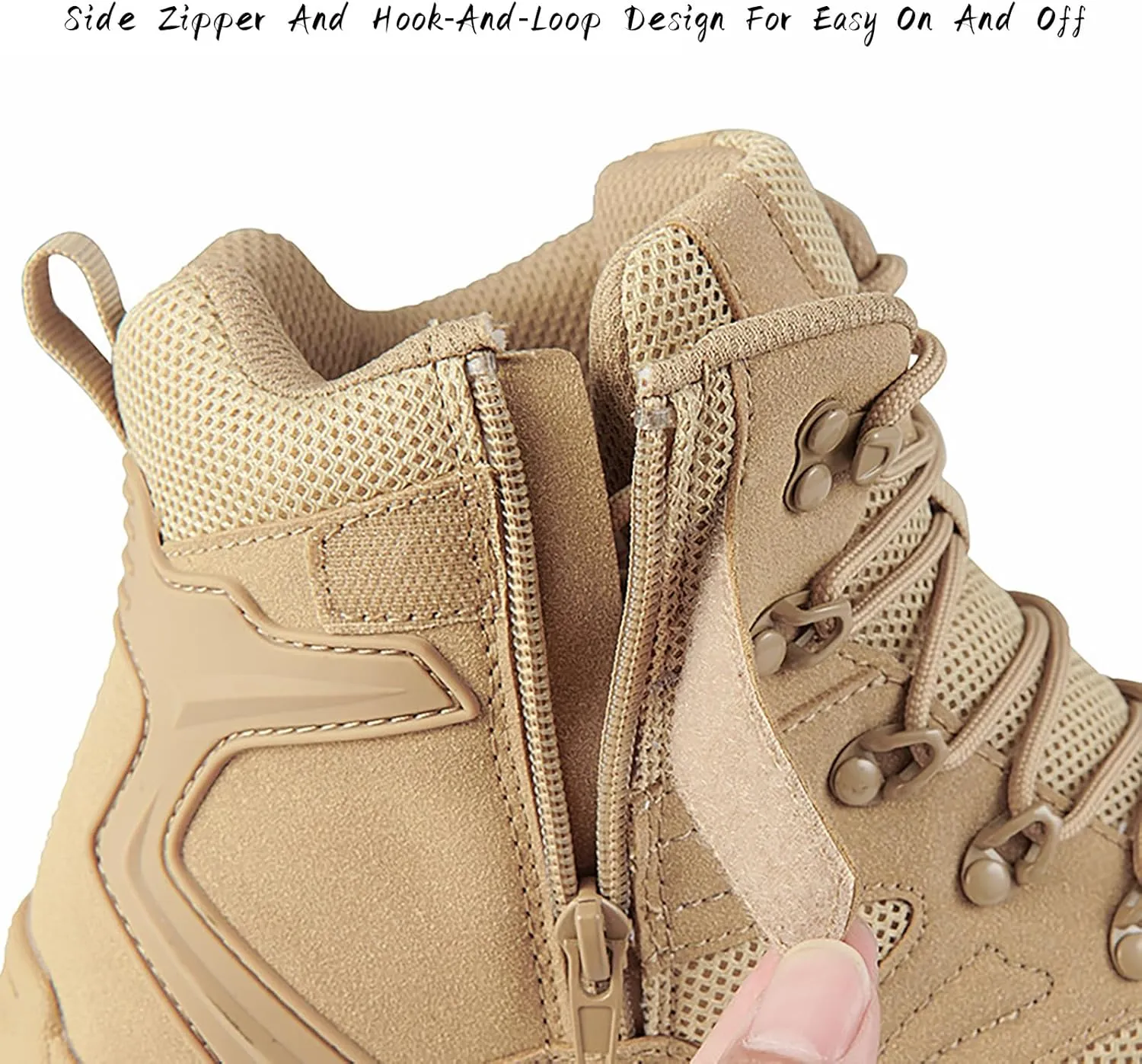 Men's Lightweight Military Tactical Boots Outdoor Desert Hiking Work Boots