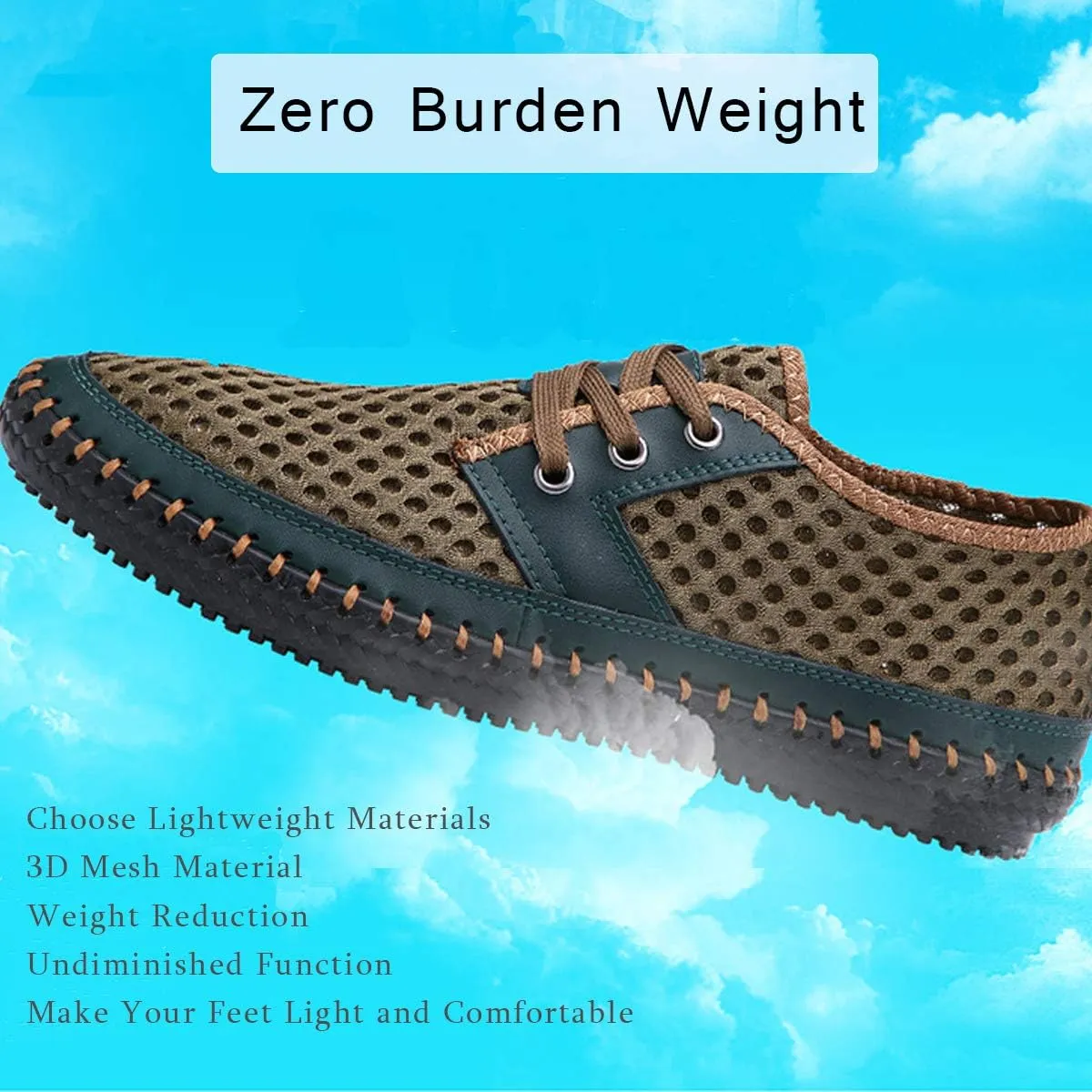 Men's Poseidon Slip-On Loafers Water Shoes Casual Walking Shoes