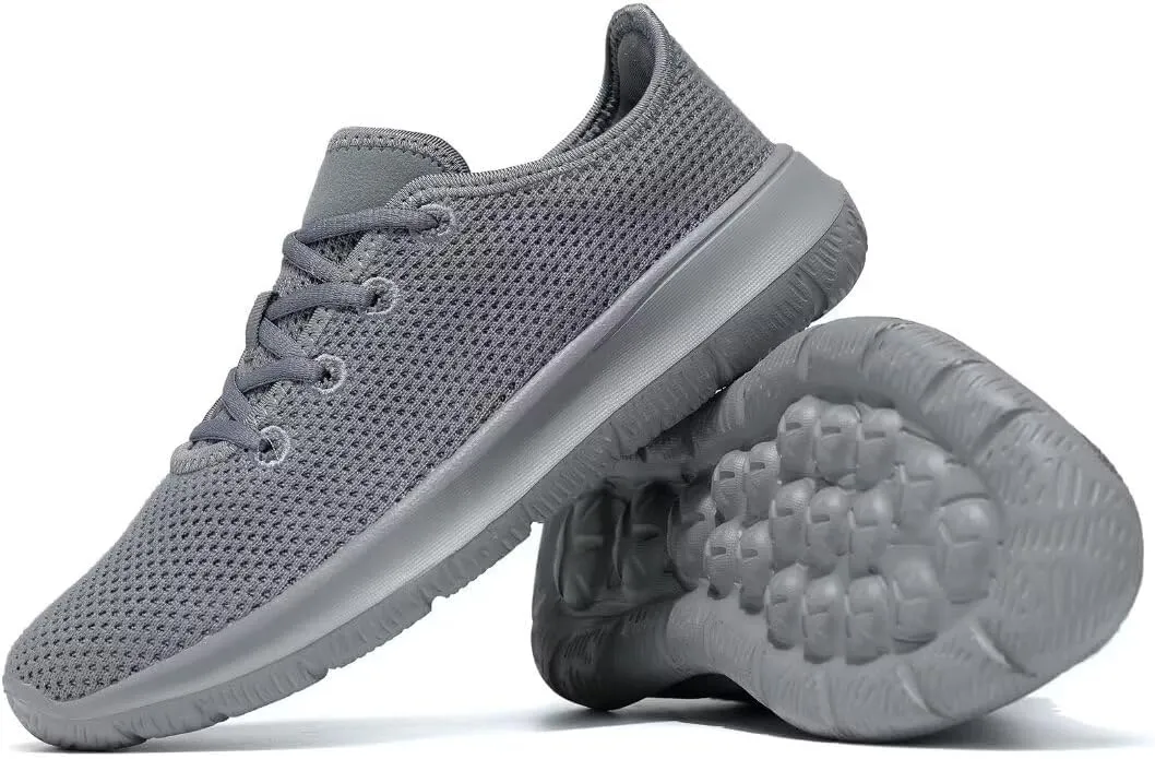 Mens Running Shoes Comfortable Walking Sneakers Mesh Lightweight Breathable Tennis Trainers Casual Soft Sole Work Gym