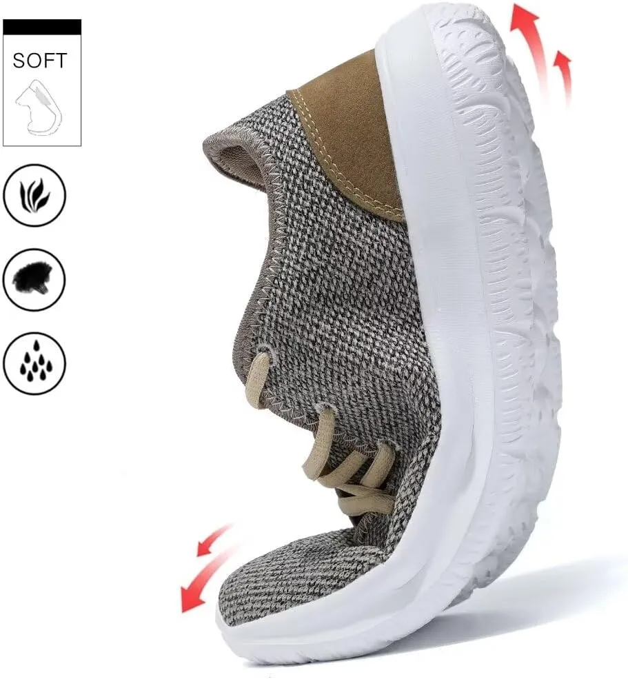 Mens Running Shoes Comfortable Walking Sneakers Mesh Lightweight Breathable Tennis Trainers Casual Soft Sole Work Gym