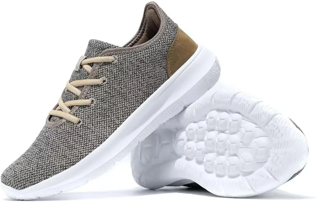 Mens Running Shoes Comfortable Walking Sneakers Mesh Lightweight Breathable Tennis Trainers Casual Soft Sole Work Gym
