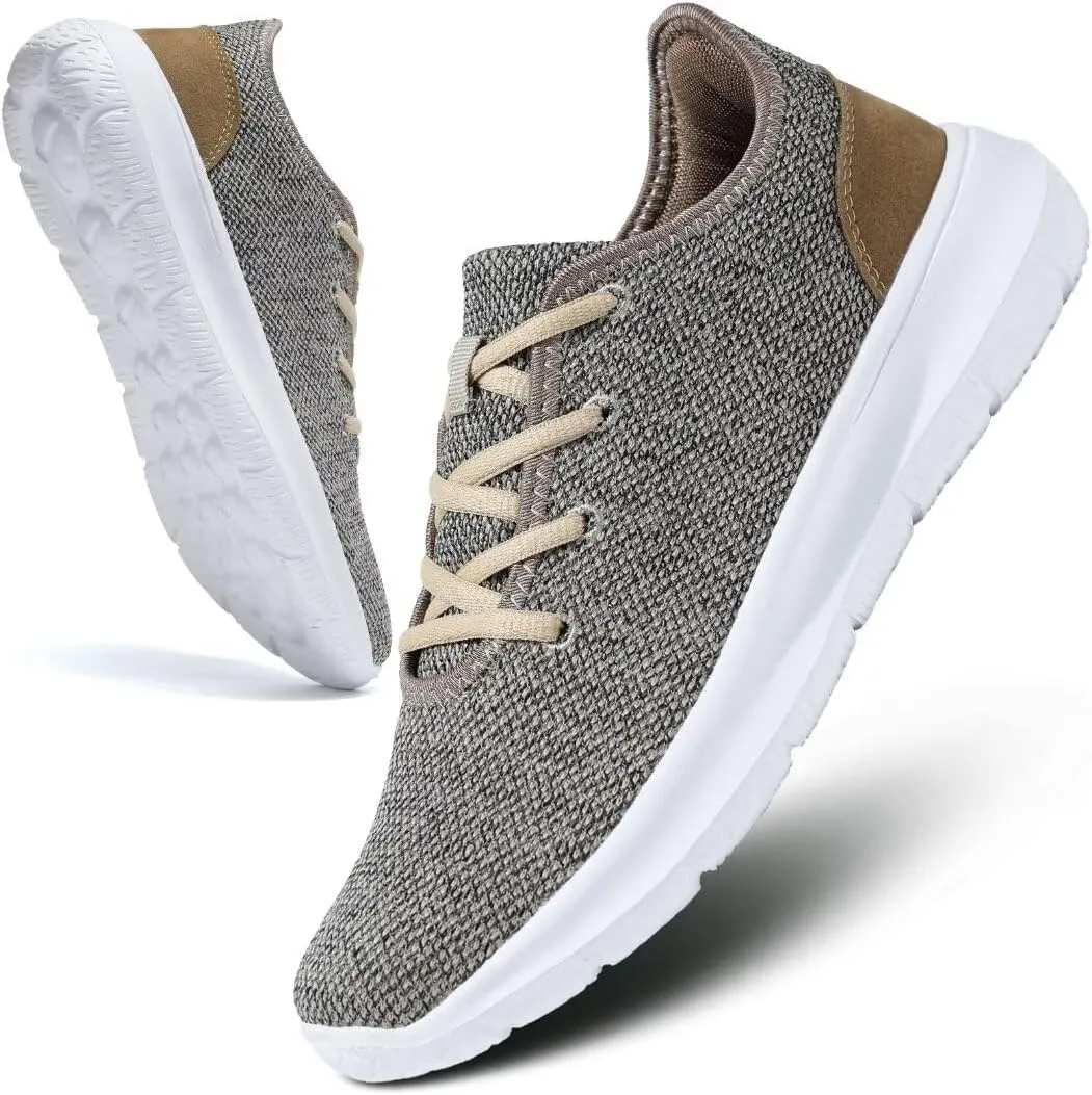 Mens Running Shoes Comfortable Walking Sneakers Mesh Lightweight Breathable Tennis Trainers Casual Soft Sole Work Gym