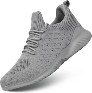 Mens Running Shoes Comfortable Walking Sneakers Mesh Lightweight Breathable Tennis Trainers Casual Soft Sole Work Gym