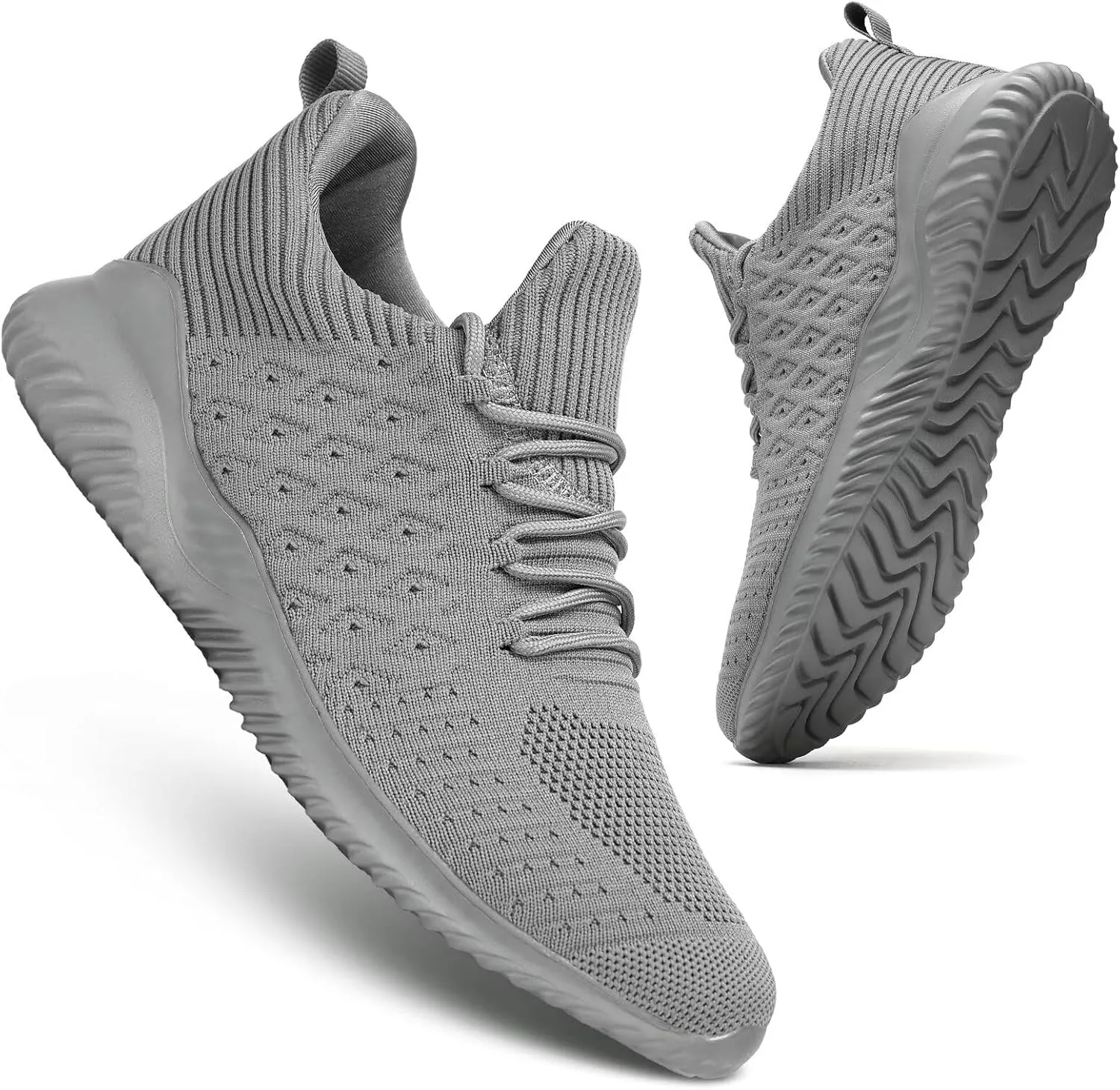 Mens Running Shoes Comfortable Walking Sneakers Mesh Lightweight Breathable Tennis Trainers Casual Soft Sole Work Gym