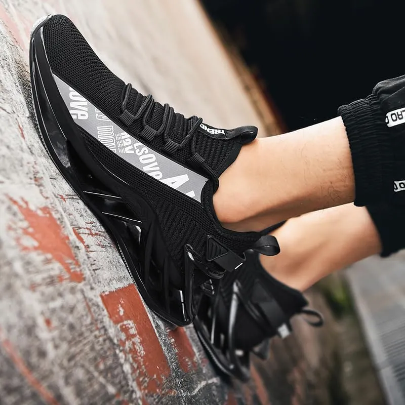 Men's Running Shoes Non Slip Fashion Sneakers Breathable Mesh Soft Sole Casual Athletic Walking Shoes