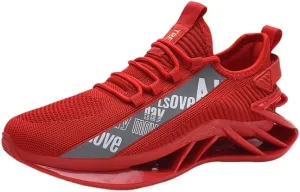 Men's Running Shoes Non Slip Fashion Sneakers Breathable Mesh Soft Sole Casual Athletic Walking Shoes