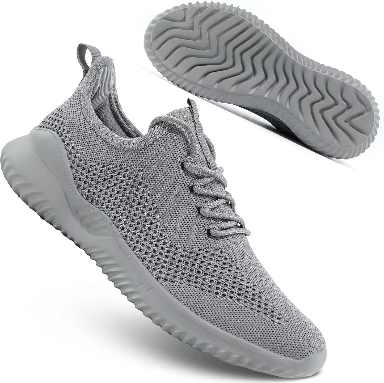 Mens Running Shoes Slip on Walking Tennis Sneakers Fashion Breathable Mesh Soft Sole Casual Athletic Lightweight