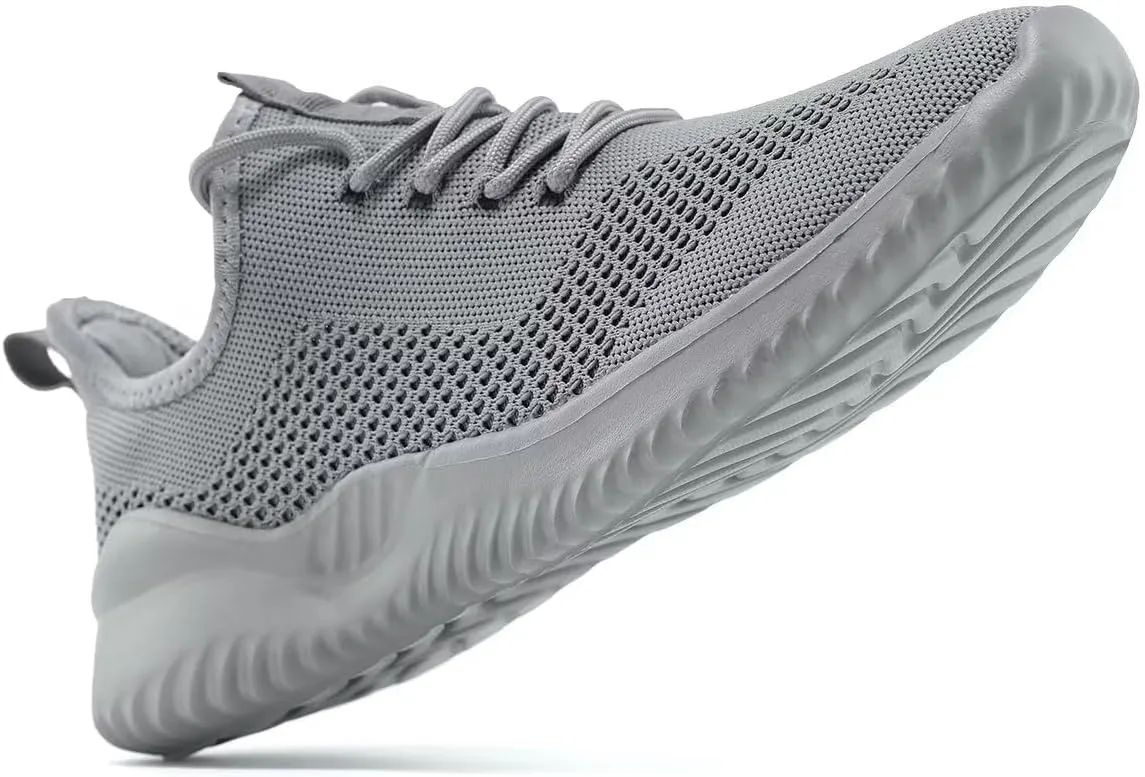 Mens Running Shoes Slip on Walking Tennis Sneakers Fashion Breathable Mesh Soft Sole Casual Athletic Lightweight