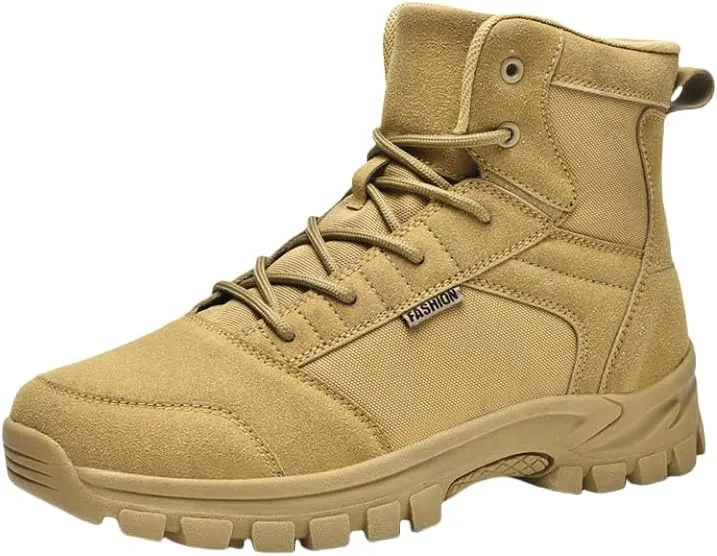 Men's Tactical Boots Lightweight Hiking Boots Suede comfortable Combat Boots Military Work Boots Outdoor Boots