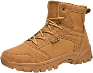Men's Tactical Boots Lightweight Hiking Boots Suede comfortable Combat Boots Military Work Boots Outdoor Boots