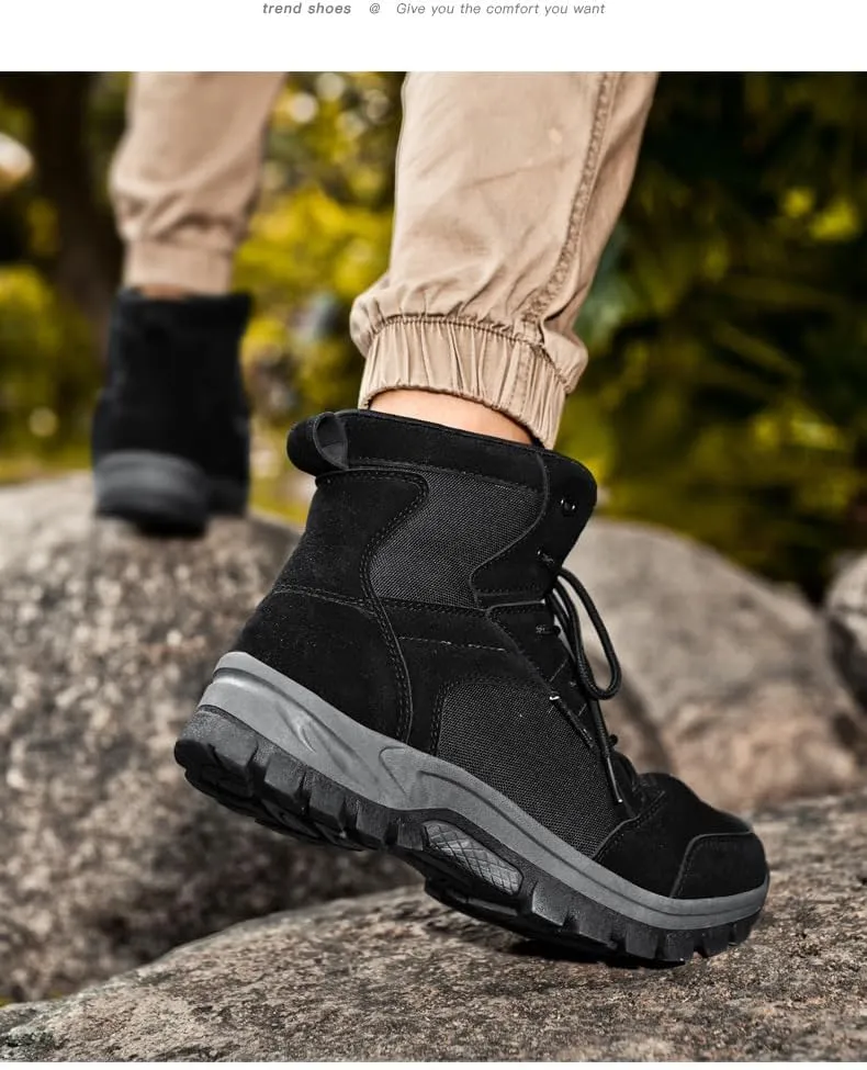 Men's Tactical Boots Lightweight Hiking Boots Suede comfortable Combat Boots Military Work Boots Outdoor Boots