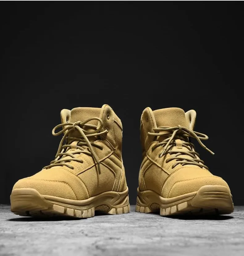 Men's Tactical Boots Lightweight Hiking Boots Suede comfortable Combat Boots Military Work Boots Outdoor Boots