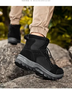 Men's Tactical Boots Lightweight Hiking Boots Suede comfortable Combat Boots Military Work Boots Outdoor Boots