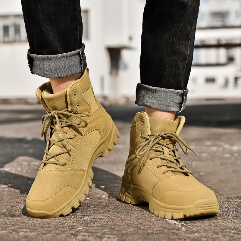 Men's Tactical Boots Lightweight Hiking Boots Suede comfortable Combat Boots Military Work Boots Outdoor Boots