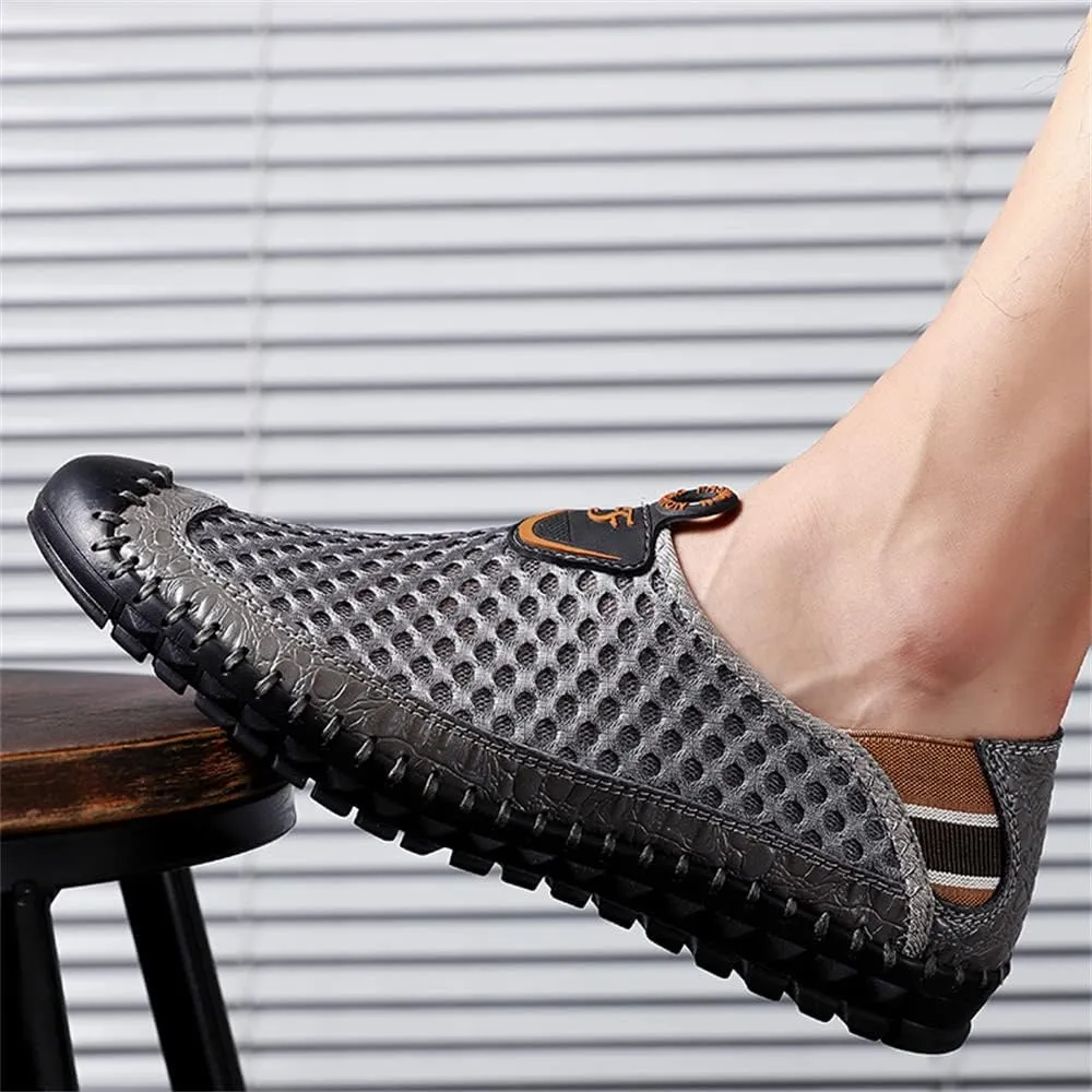 Men's Water Shoes Mesh Casual Walking Shoes Slip-On Loafers
