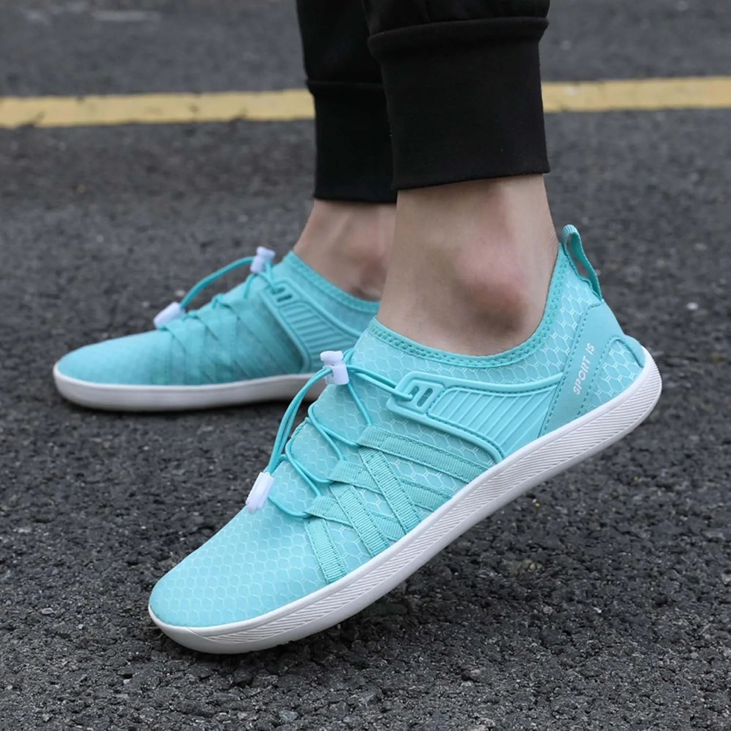 Men's Women's Wide Toe Barefoot Shoes Casual Athletic Fitness Running Breathable Lightweight Walking Zero Drop Sole Multifunctional Training Shoes