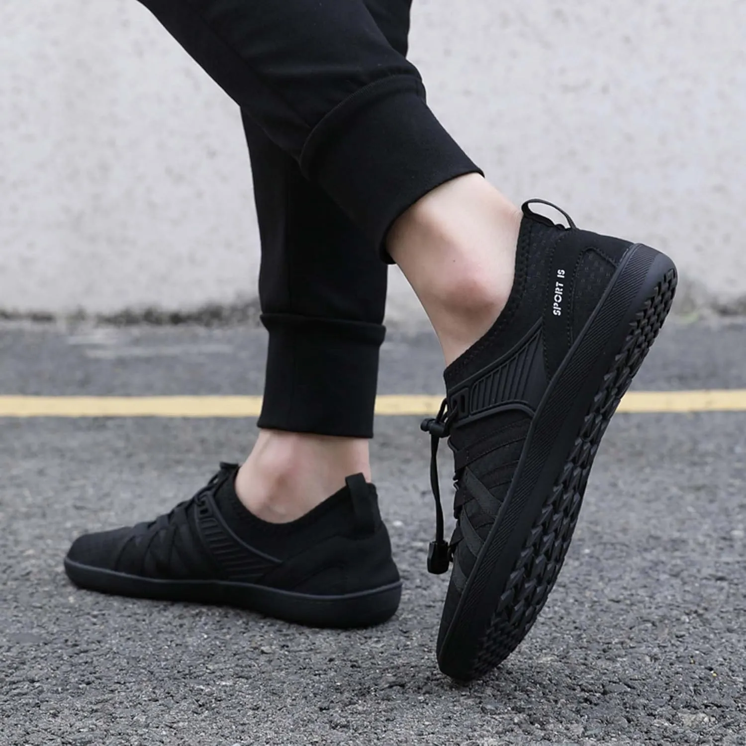 Men's Women's Wide Toe Barefoot Shoes Casual Athletic Fitness Running Breathable Lightweight Walking Zero Drop Sole Multifunctional Training Shoes