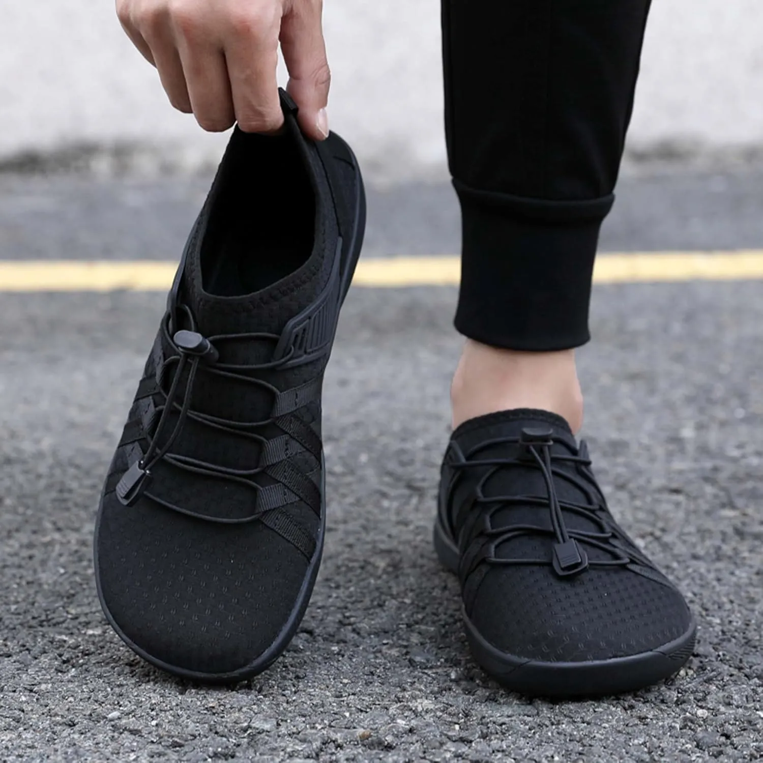Men's Women's Wide Toe Barefoot Shoes Casual Athletic Fitness Running Breathable Lightweight Walking Zero Drop Sole Multifunctional Training Shoes