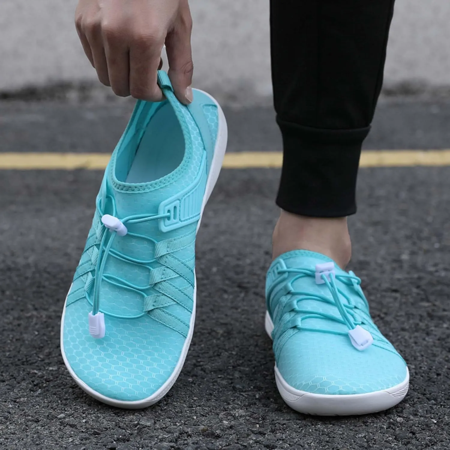 Men's Women's Wide Toe Barefoot Shoes Casual Athletic Fitness Running Breathable Lightweight Walking Zero Drop Sole Multifunctional Training Shoes
