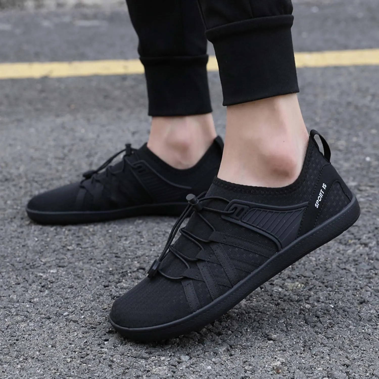 Men's Women's Wide Toe Barefoot Shoes Casual Athletic Fitness Running Breathable Lightweight Walking Zero Drop Sole Multifunctional Training Shoes