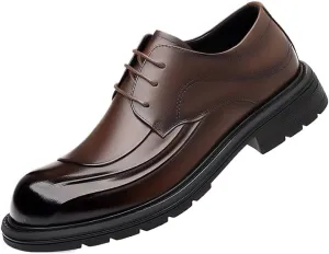 Modern Flex-Fit Leather Oxfords for Professional Men - Boardroom to Chapel Versatile Footwear