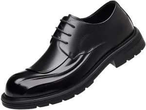 Modern Flex-Fit Leather Oxfords for Professional Men - Boardroom to Chapel Versatile Footwear