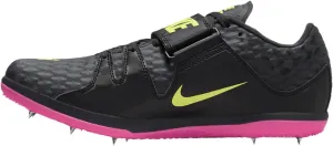 Nike High Jump Elite Track & Field Jumping Spikes (806561-003, Anthracite/Black/Light Lemon Twist/Fierce Pink) Size 5