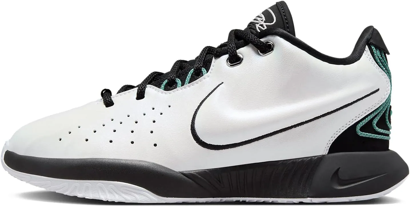 NIKE Lebron XXI Conchiolin Big Kids' Basketball Shoes (FZ7189-100, White/Bicoastal/Photon Dust/Black) Size 7