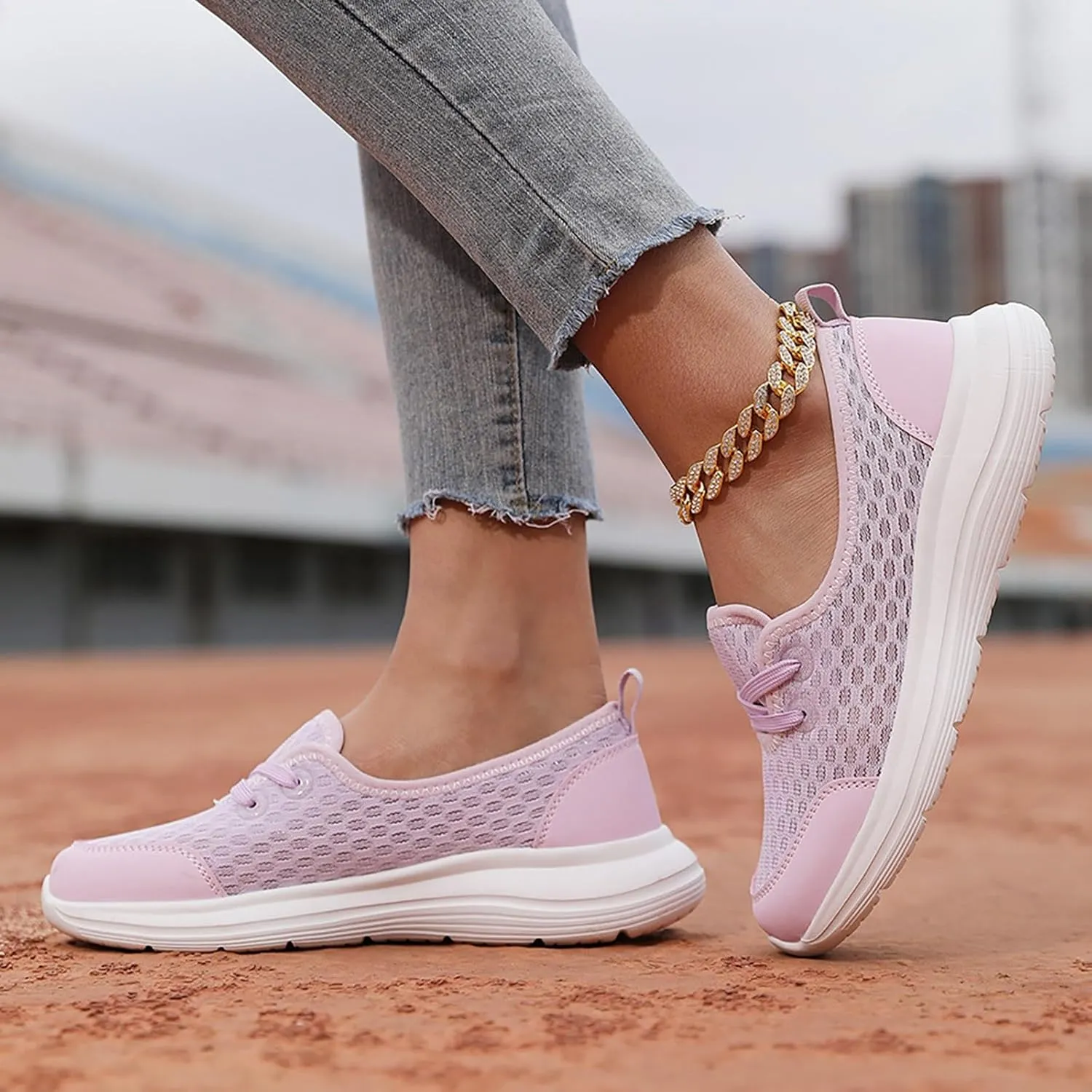 Non Slip Work Shoes Women Sports Shoes Dressy Casual Fashion Sneakers 2025 Sneakers for Women Walking Non Slip Black Tennis Shoe Casual Loafers