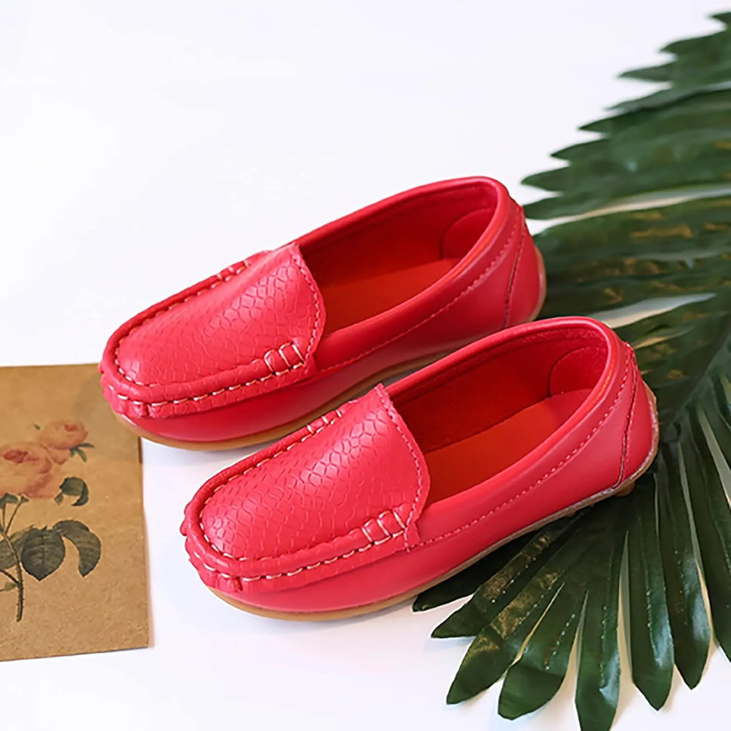 O2b2 Shoes Toddler Little Kid Boys Girls Soft Slip On Loafers Dress Flat Shoes Boat Shoes Size 2 Tennis Shoes