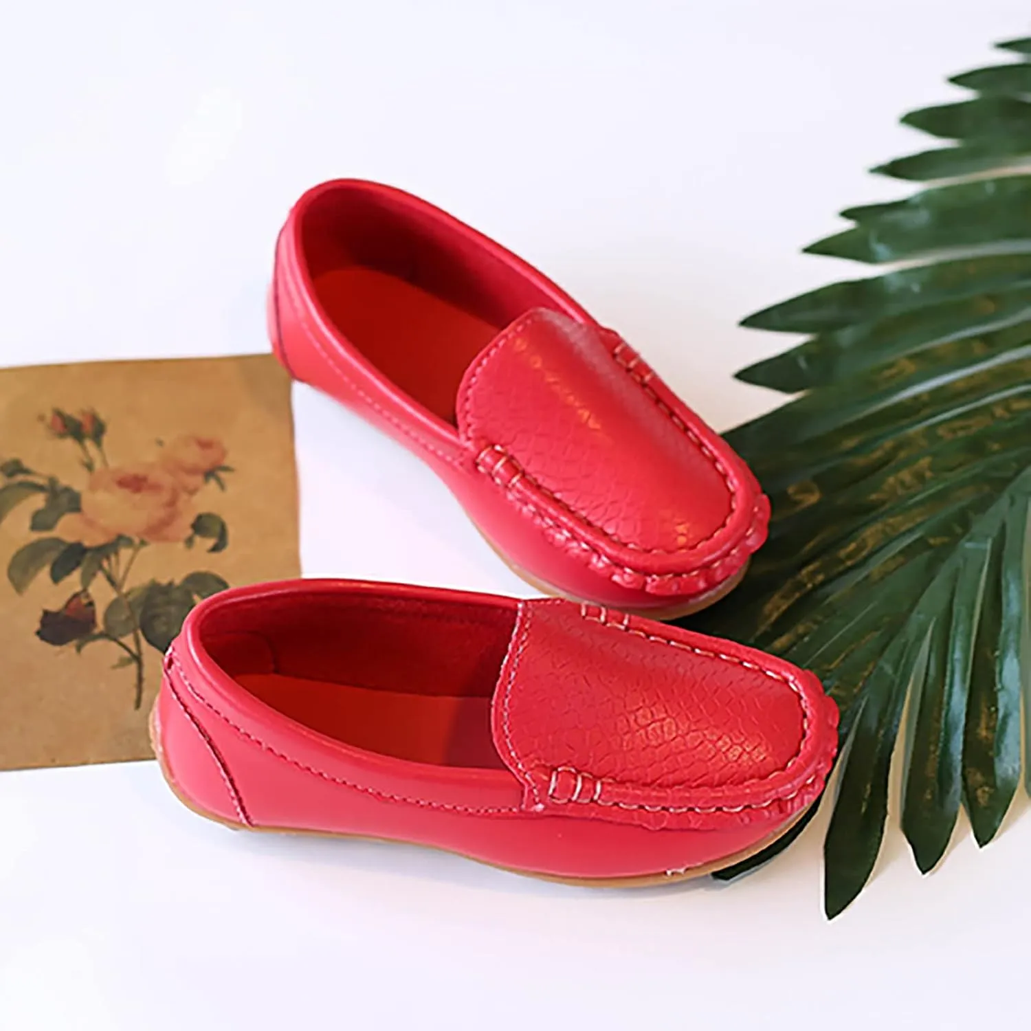 O2b2 Shoes Toddler Little Kid Boys Girls Soft Slip On Loafers Dress Flat Shoes Boat Shoes Size 2 Tennis Shoes
