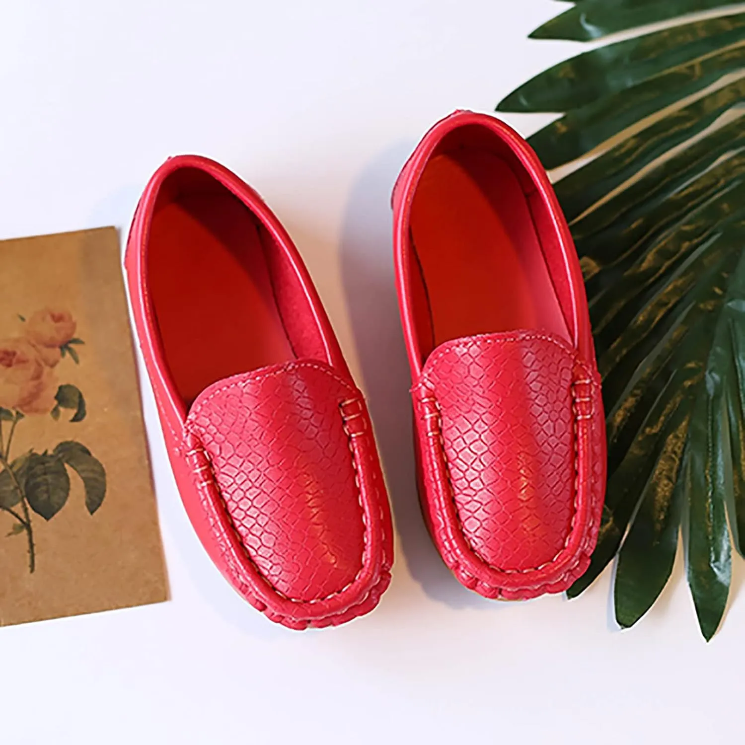 O2b2 Shoes Toddler Little Kid Boys Girls Soft Slip On Loafers Dress Flat Shoes Boat Shoes Size 2 Tennis Shoes