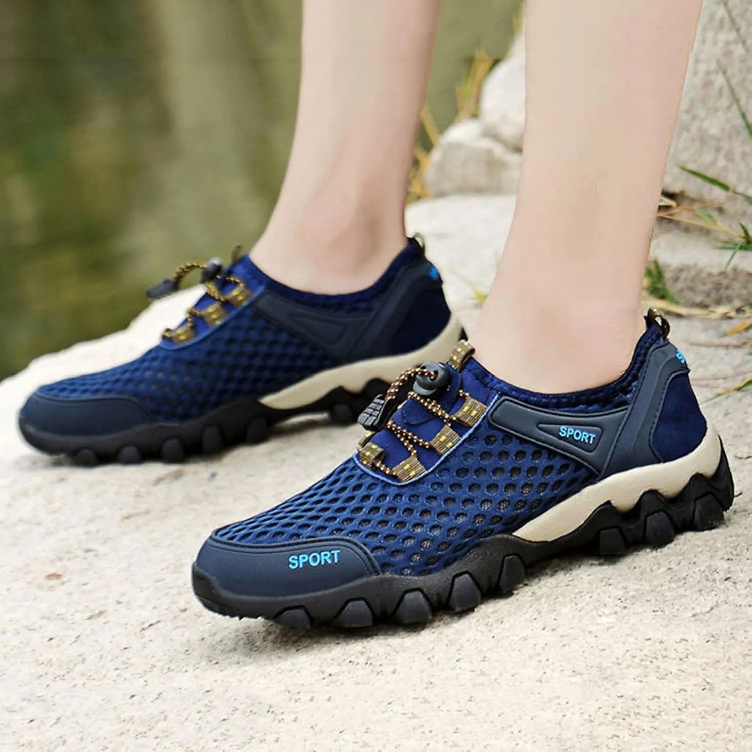 Outdoor Jogging Sneakers for Men Recovery Air Athletic Running Tennis Shoe Memory Foam Versatile Shoes for Men