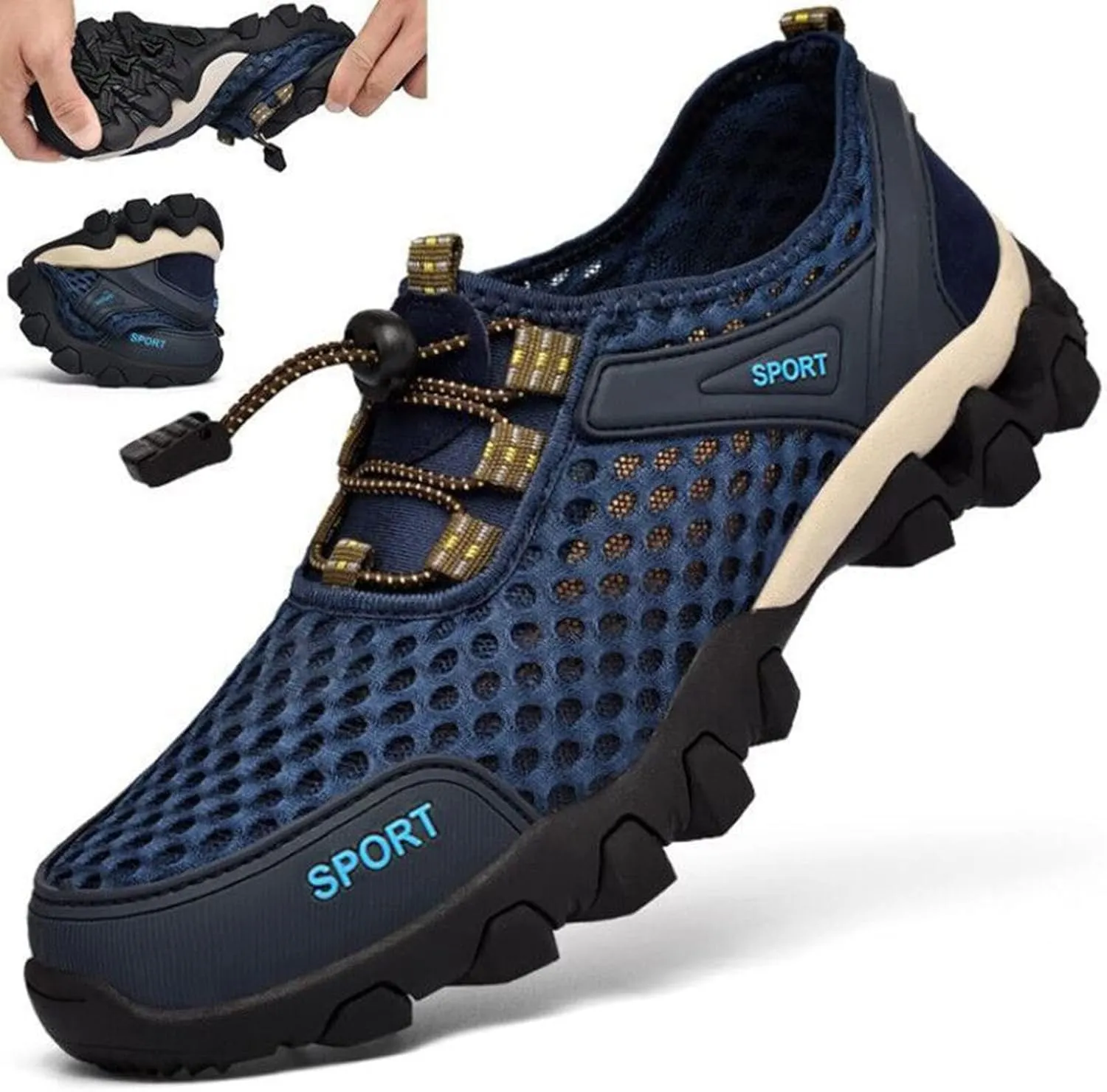 Outdoor Jogging Sneakers for Men Recovery Air Athletic Running Tennis Shoe Memory Foam Versatile Shoes for Men