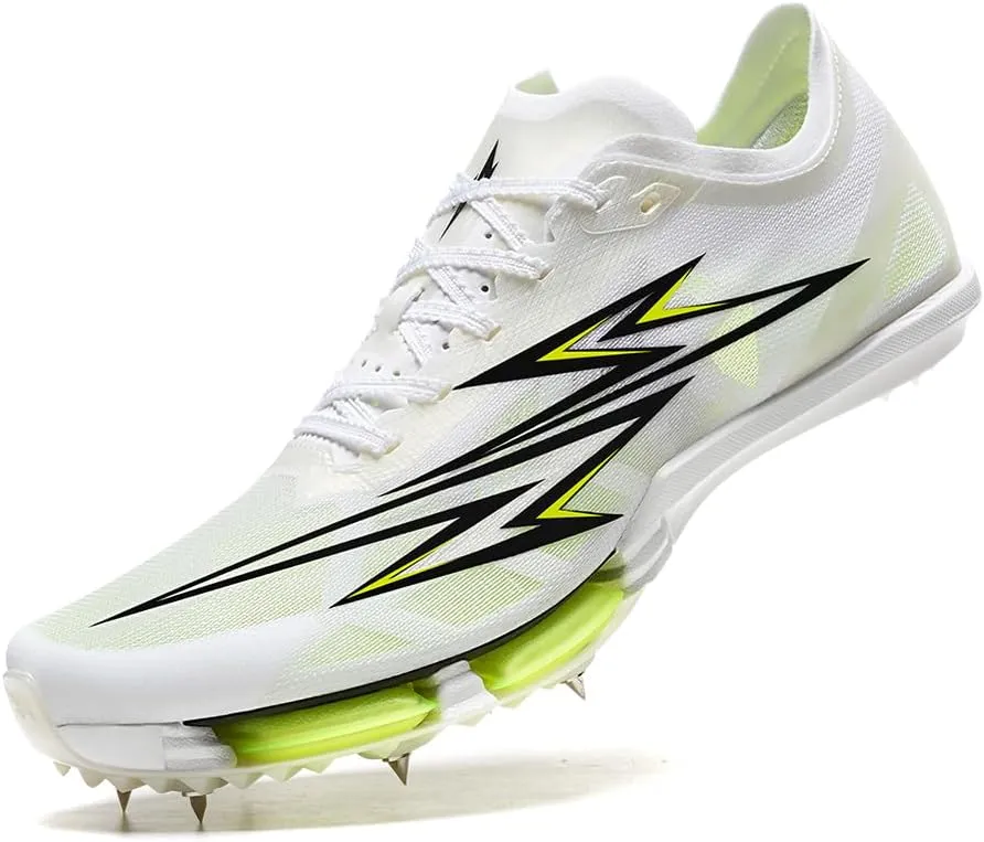 Professional Track and Field Spikes Men's Women's Sprint Training Competition Shoes High Jump Racing Shoes Boys Girls Running Spikes Full-Length Carbon Plate Air Cushion Shock Absorption Rebound