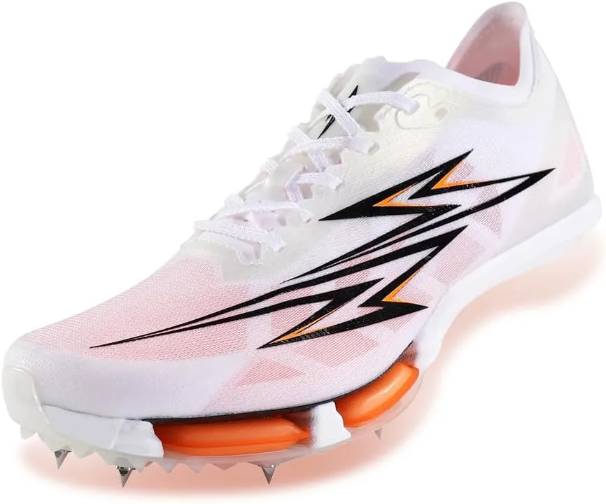 Professional Track and Field Spikes Men's Women's Sprint Training Competition Shoes High Jump Racing Shoes Boys Girls Running Spikes Full-Length Carbon Plate Air Cushion Shock Absorption Rebound
