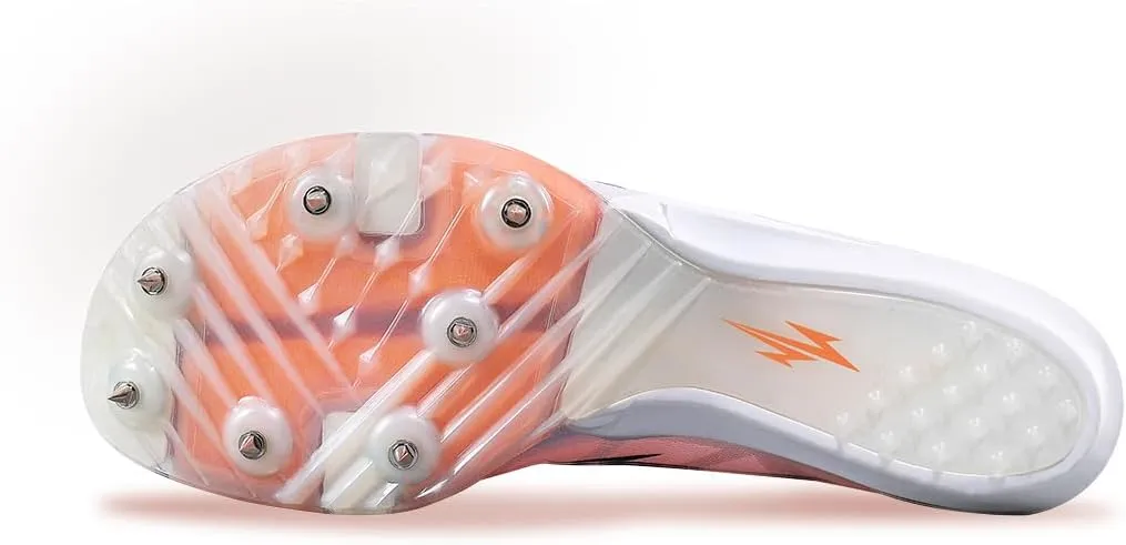 Professional Track and Field Spikes Men's Women's Sprint Training Competition Shoes High Jump Racing Shoes Boys Girls Running Spikes Full-Length Carbon Plate Air Cushion Shock Absorption Rebound