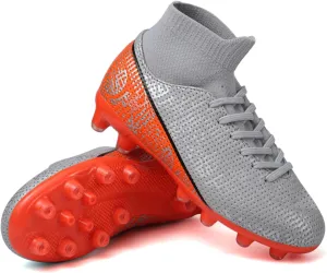 RDGO Boys Girls Soccer Cleats Lace Up Cleats(Little Kid/Big Kid)